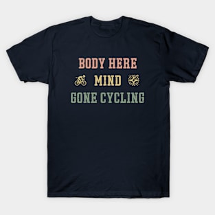 Fathers Day Boyfriend Dad Daddy Pops Man Hobby Cycling T-Shirt